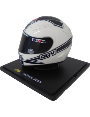 Casco Miniatura OPO 10 Valentino Rossi 1/5 Yamaha YZR-M1