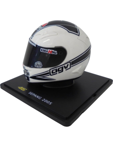 Casco Miniatura OPO 10 Valentino Rossi 1/5 Yamaha YZR-M1