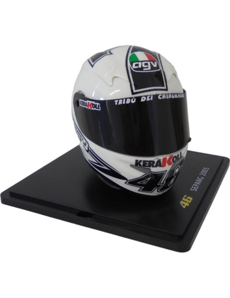 Casco Miniatura OPO 10 Valentino Rossi 1/5 Yamaha YZR-M1
