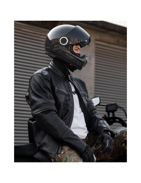 Casco de Moto ILM F611 Fibra de Carbono Ligero Talla L Casco de Moto ILM F611 Fibra de Carbono Ligero Talla L