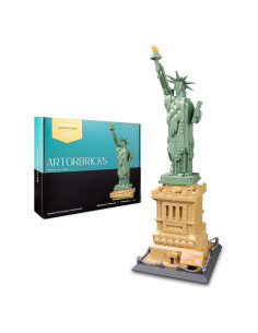 ArtorBricks Estatua de la Libertad 1577 Piezas Modelo Deluxe