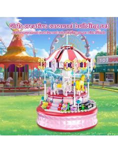 Set de Bloques de Construcción Qunlong Carrusel 591 Piezas 2