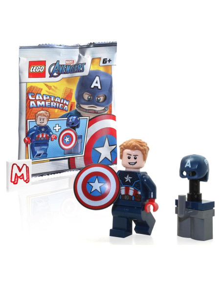 LEGO Minifigura Capitán América Edición Limitada 4,32 cm