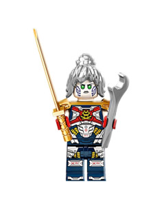 LEGO Ninjago Minifigura P.I.X.A.L. con Katana Dorada