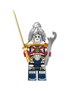 LEGO Ninjago Minifigura P.I.X.A.L. con Katana Dorada 2