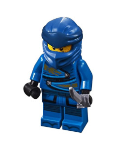 LEGO NINJAGO Minifigura Jay Legado con espada y soporte 2