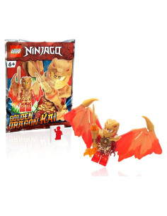 LEGO NINJAGO Minifigura Kai Dragón Dorado con Alas y Espada
