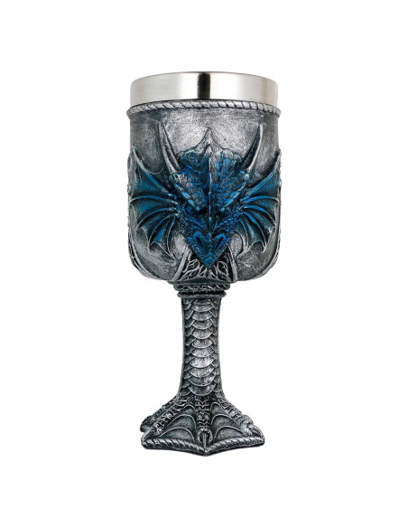 Cáliz Grande Dragón Azul Medieval Alikiki - 0.47L
