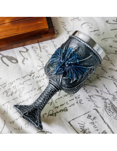Cáliz Grande Dragón Azul Medieval Alikiki - 0.47L 2