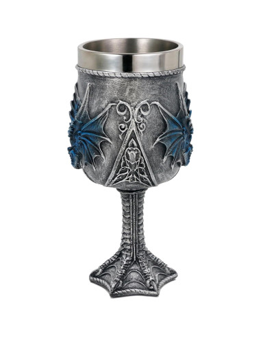 Cáliz Grande Dragón Azul Medieval Alikiki - 0.47L