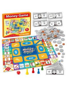 Juego de mesa de dinero Torlam para niños - Aprendizaje matemático
