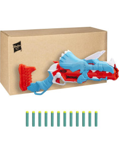 Blaster Nerf DinoSquad Tricera-Blast con 12 Dardos 2