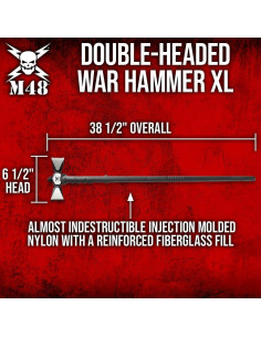 Martillo de Guerra M48 Doble Cabeza XL 97.79 cm Acero Inoxidable 2