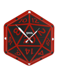 Reloj de pared D20 Bioworld Dungeons & Dragons MDF
