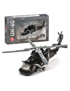Helicóptero Black Hawk DAHONPA 692 Piezas Juguete Educativo