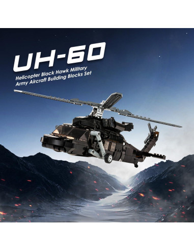 Helicóptero Black Hawk DAHONPA 692 Piezas Juguete Educativo