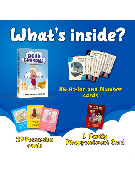 Juego de Cartas de Herencia Abuela Muerta V1 para 2-4 Jugadores