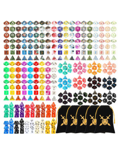 Dados Poliedricos Yilloog 350 Piezas Multi Juego de Rol