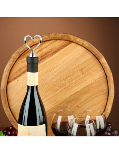 6 Tapones de Botella de Vino Reutilizables Corazón Hariendny 2