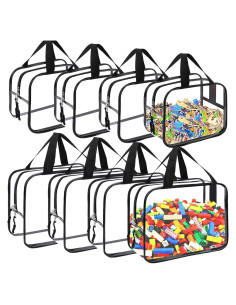 8 Bolsas de Almacenamiento YOPCDJ para Juguetes PVC Negro