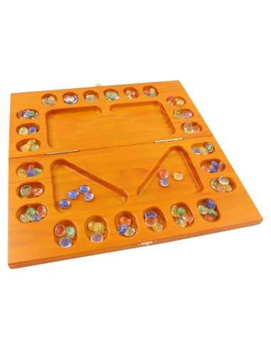 Juego de Mesa Mancala GSE Roble Plegable para 4 Jugadores
