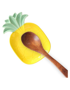 Soporte de Cuchara de Cerámica Piña BSDISP - Antideslizante y Decorativo