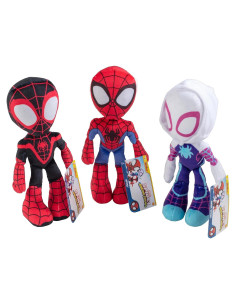 Set de 3 Peluches Marvel Spidey 20 cm - Spider-Man, Miles y Gwen