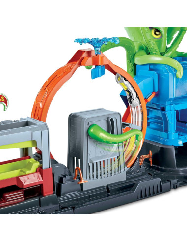 Set de lavado de coches Hot Wheels City Ultimate Octo 121 cm