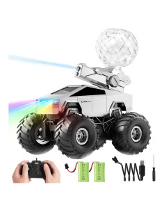 Coche RC Anfibio Cybertruck 1:16 con Lanzador de Agua