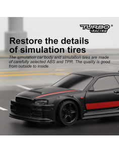 Coche RC Deportivo CALLPHA C74 Escala 1:76 con 2 Carrocerías 2