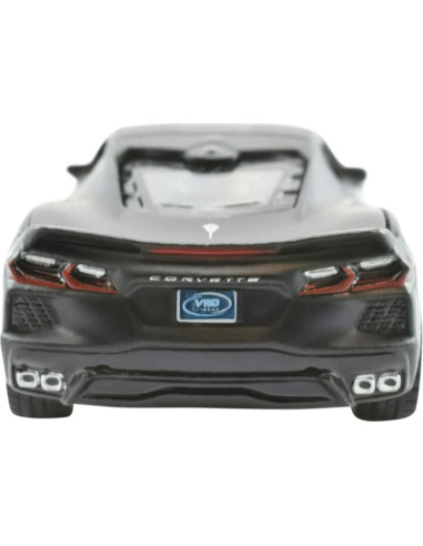 Auto de Fundición Corvette C8 2020 Negro Mate 1:64 Hobbies Premium