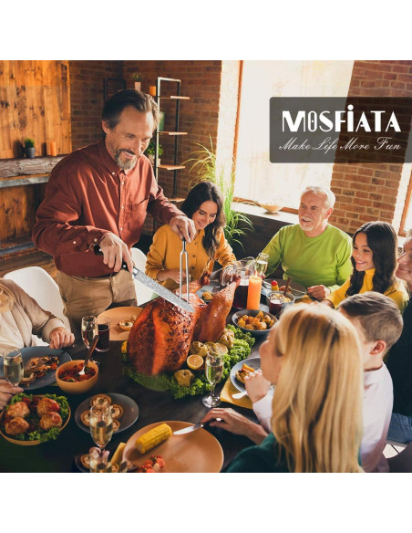 Juego de Cuchillo de 20.3 cm y Tenedor de 17.8 cm MOSFiATA