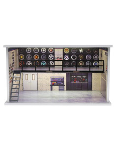 Estuche de exhibición G-FANS para coches 1:24 con LED