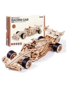 ROKR Rompecabezas 3D Coche de Carreras F1 Madera 31.5x23.7cm
