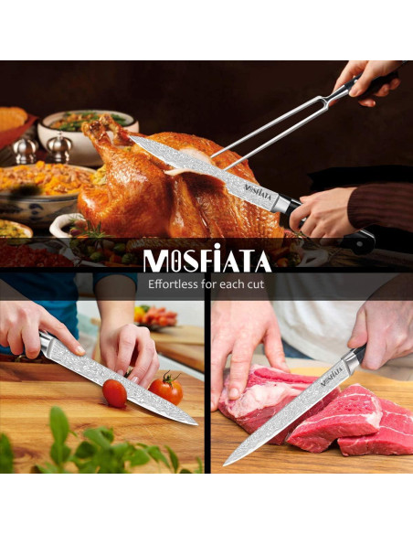 Juego de Cuchillo de 20.3 cm y Tenedor de 17.8 cm MOSFiATA