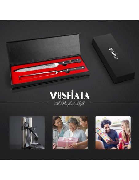 Juego de Cuchillo de 20.3 cm y Tenedor de 17.8 cm MOSFiATA