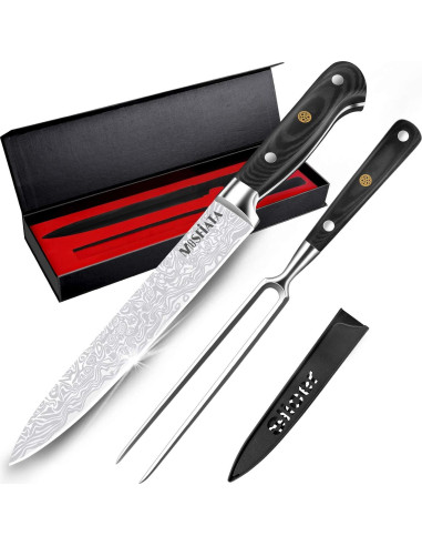 Juego de Cuchillo de 20.3 cm y Tenedor de 17.8 cm MOSFiATA