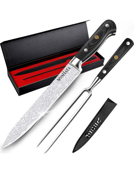 Juego de Cuchillo de 20.3 cm y Tenedor de 17.8 cm MOSFiATA