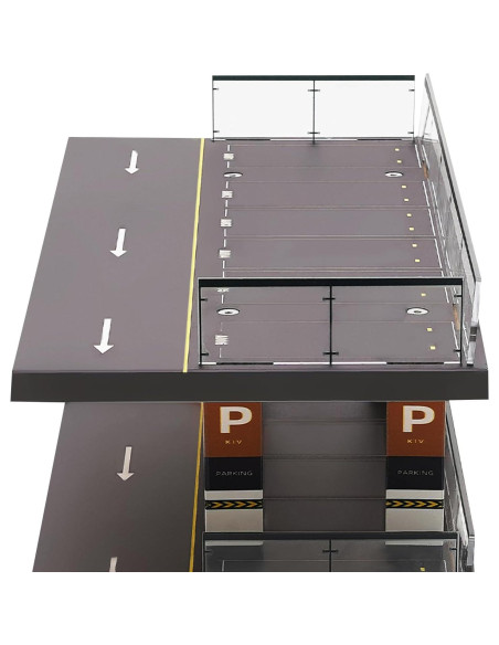Estante para coches a escala 1:64 DMSIDNO 4 niveles acrílico