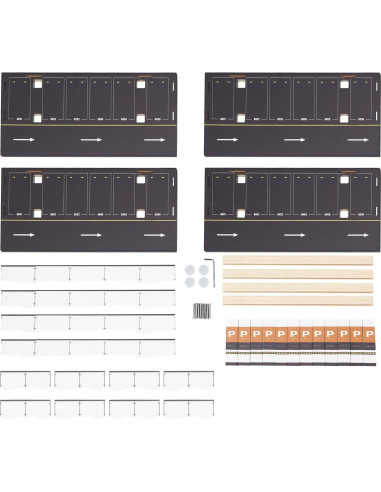Estante para coches a escala 1:64 DMSIDNO 4 niveles acrílico