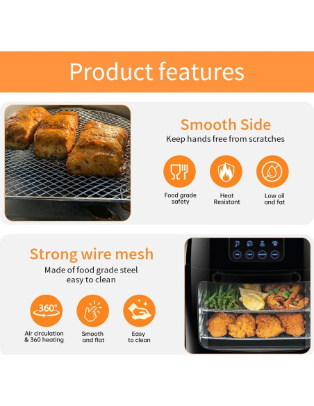 Bandeja de Goteo Chefman 6.3QT 3 Piezas Acero Inoxidable