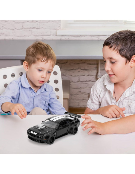 Coche Desmontable LOVEPOSELY Dodge Challenger 2022 Negro Coche Desmontable LOVEPOSELY Dodge Challenger 2022 Negro