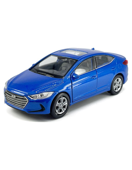 Coche Juguete Hyundai Elantra 1:36 Metal Diecast Azul
