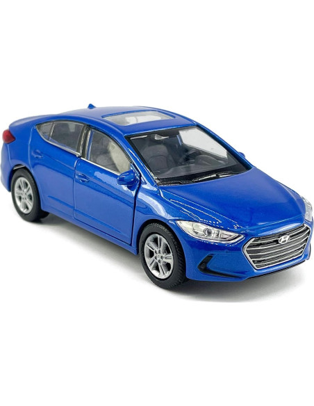 Coche Juguete Hyundai Elantra 1:36 Metal Diecast Azul