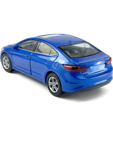 Coche Juguete Hyundai Elantra 1:36 Metal Diecast Azul