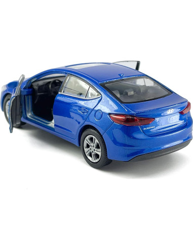Coche Juguete Hyundai Elantra 1:36 Metal Diecast Azul