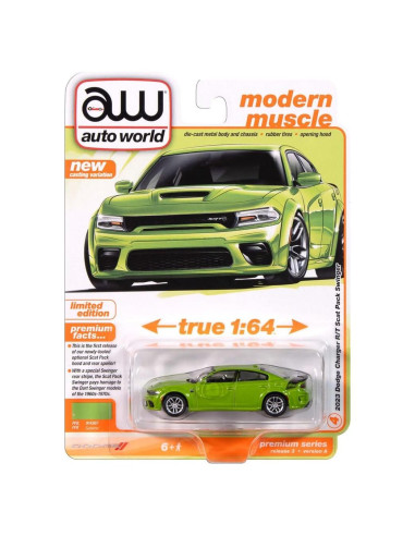 Auto World Dodge Charger 2023 1:64 Metal Escala Precisa