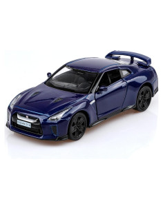 Coche Diecast Nissan GTR R35 Azul 1/36 Retroceso