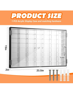 Estuche Acrílico Suzile 56 Espacios para Autos 60 x 38 x 5 cm 2