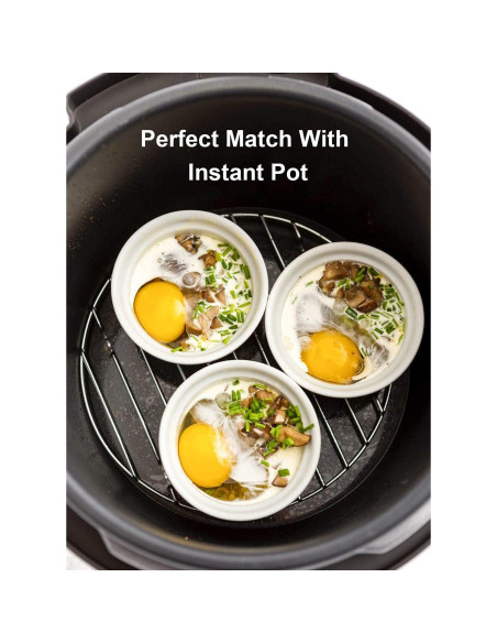 Ramekins de Cerámica LE TAUCI 4 oz Juego de 6 Blanco